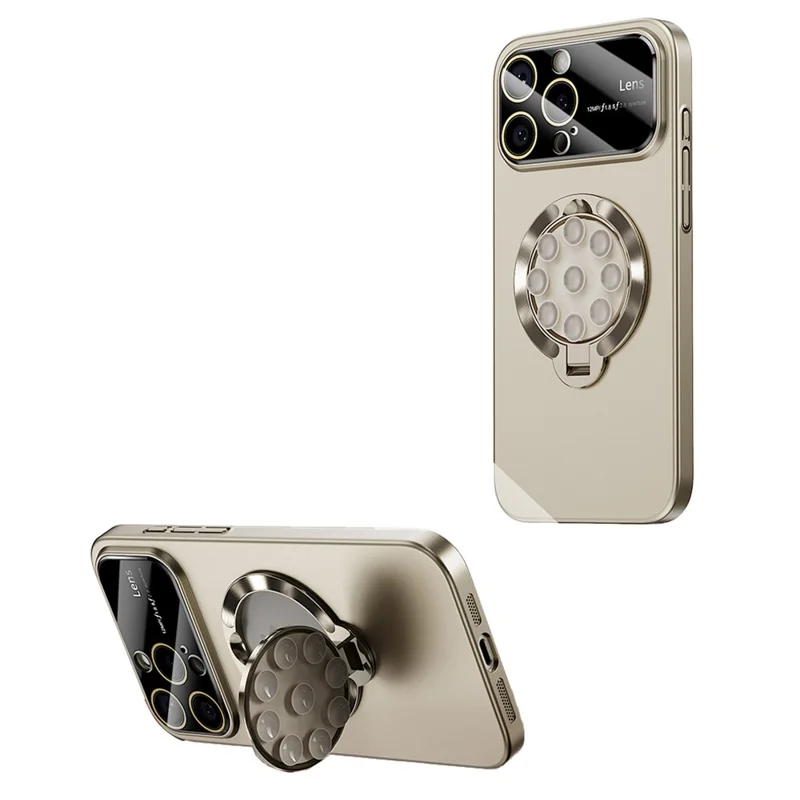 Til iPhone 15 Pro Case Kompatibel med MagSafe Sugekop Holder PC Telefonbeskyttelse - Titan