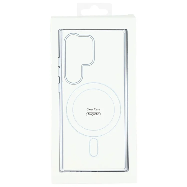 Чехол для Samsung Galaxy S24 Ultra совместимый с MagSafe, ТПУ + прозрачный акриловый чехол для телефона
