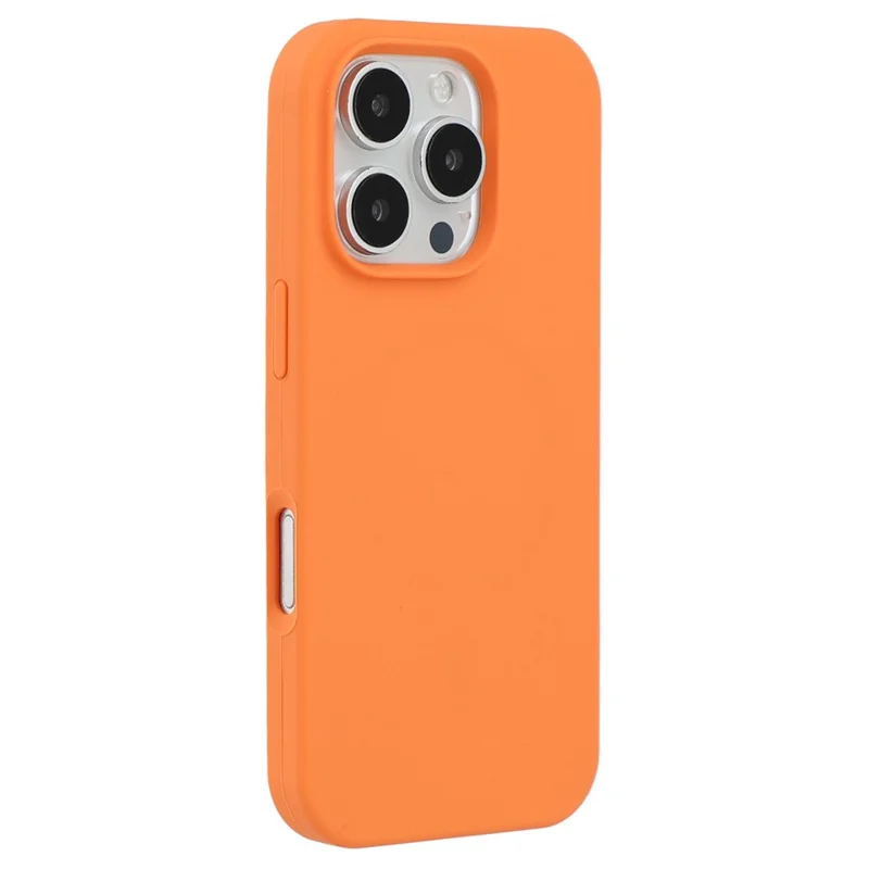 Großeinkauf für iPhone 16 Pro Max Hülle kompatibel mit MagSafe Faser-Futter Silikon Handy-Rückseite - Orange