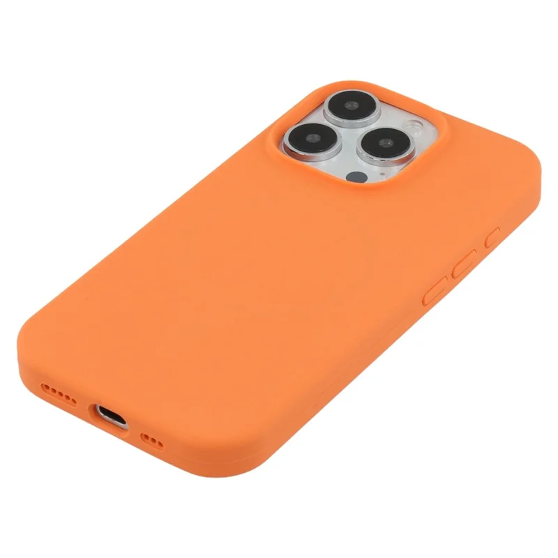 Großeinkauf für iPhone 16 Pro Max Hülle kompatibel mit MagSafe Faser-Futter Silikon Handy-Rückseite - Orange