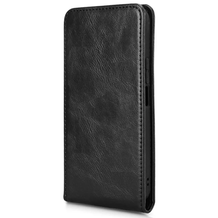 For Honor 200 Lite Case with Card Slot Magnetic Vertical Flip Leather Phone Cover - Black
