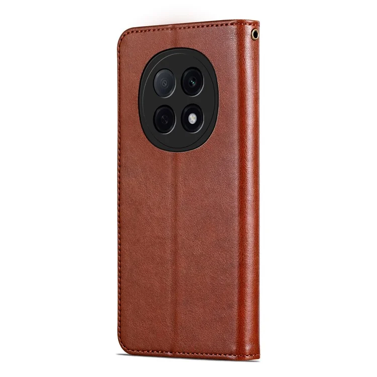 AZNS Für Oppo A5 Pro 5G Hülle Anti-Kratzer PU-Leder Ständer Brieftasche Handyhülle - Braun