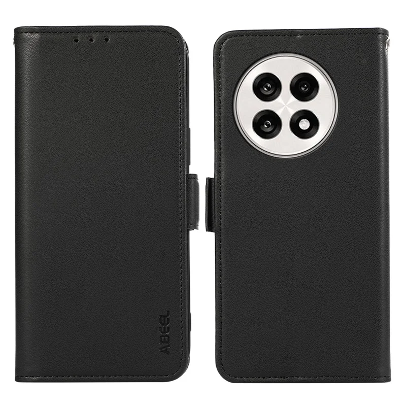 ABEEL For OnePlus 13R 5G / Ace 5 5G Case Leather Phone Cover with RFID Blocking Wallet - Black