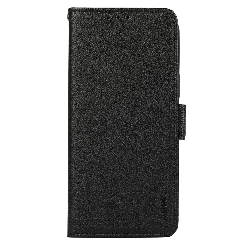 ABEEL Para Xiaomi Redmi Note 14 5G Capa Textura de Lichia Couro RFID Blocking Phone Cover - Preto