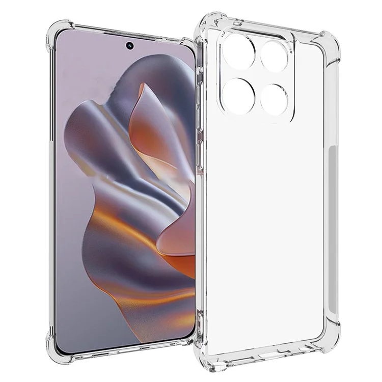 Custodia per telefono in TPU per Motorola Moto G Stylus 5G (2025), antiscivolo, trasparente, cover per telefono cellulare