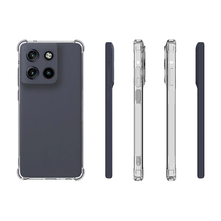 Custodia per telefono in TPU per Motorola Moto G Stylus 5G (2025), antiscivolo, trasparente, cover per telefono cellulare