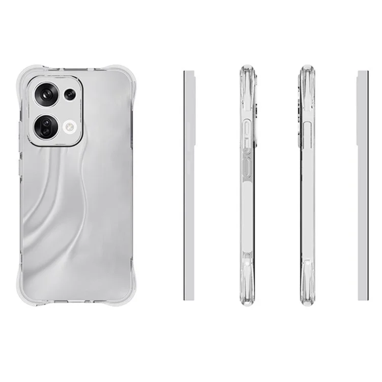 Funda de teléfono móvil TPU antideslizante y transparente para Oppo Reno13 5G (Global)