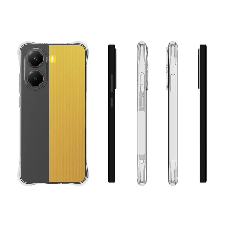 For Xiaomi Poco X7 Pro 5G / Redmi Turbo 4 5G TPU Phone Case Non Slip Transparent Mobile Phone Cover