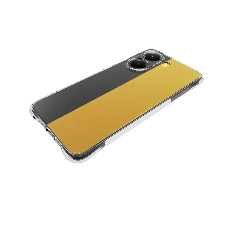 Coque de téléphone transparente en achat groupé pour Xiaomi Poco X7 Pro 5G / Redmi Turbo 4 5G, avec revêtement antidérapant et antichoc en TPU.