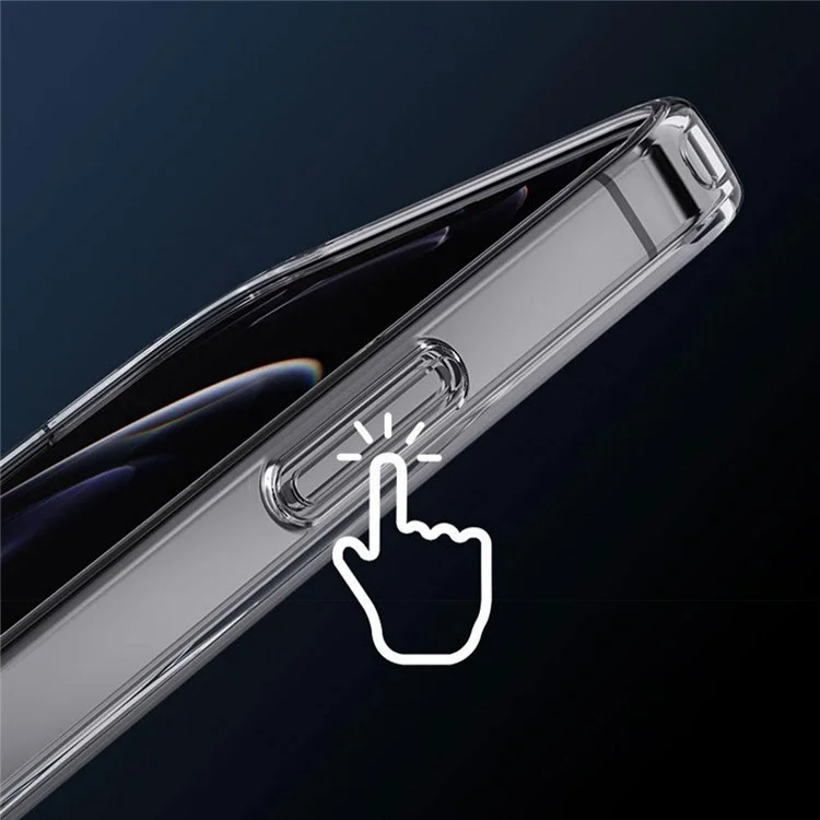 Capa opaca para iPhone 16 Pro Max compatível com MagSafe, Tampa do telefone com película de vidro temperado na parte de trás, com filme de lente integrado - Transparente