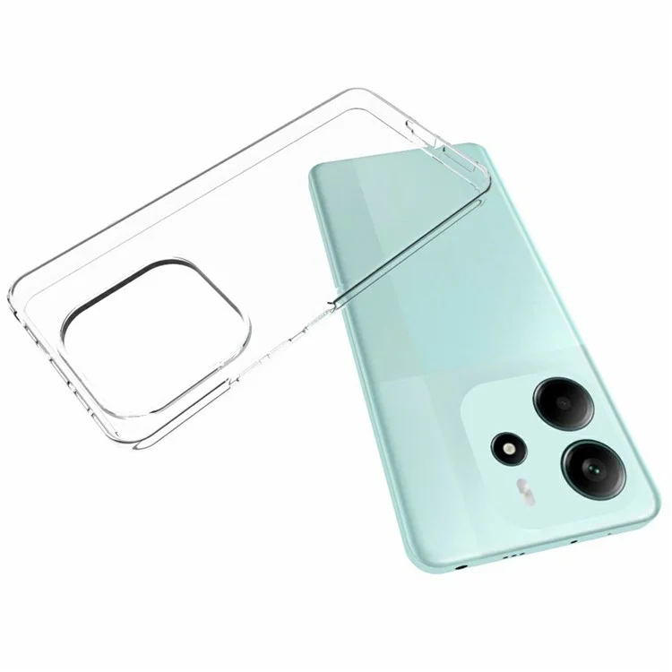 10 pezzi / confezione per Xiaomi Redmi Note 14 4G, custodia protettiva in TPU trasparente senza filigrana.