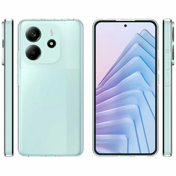 10 pezzi / confezione per Xiaomi Redmi Note 14 4G, custodia protettiva in TPU trasparente senza filigrana.