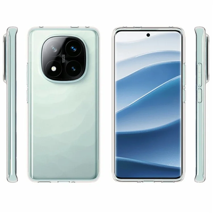 10 pezzi / confezione per Xiaomi Redmi Note 14 Pro+ 5G Custodia senza filigrana TPU Protective Clear Phone Cover