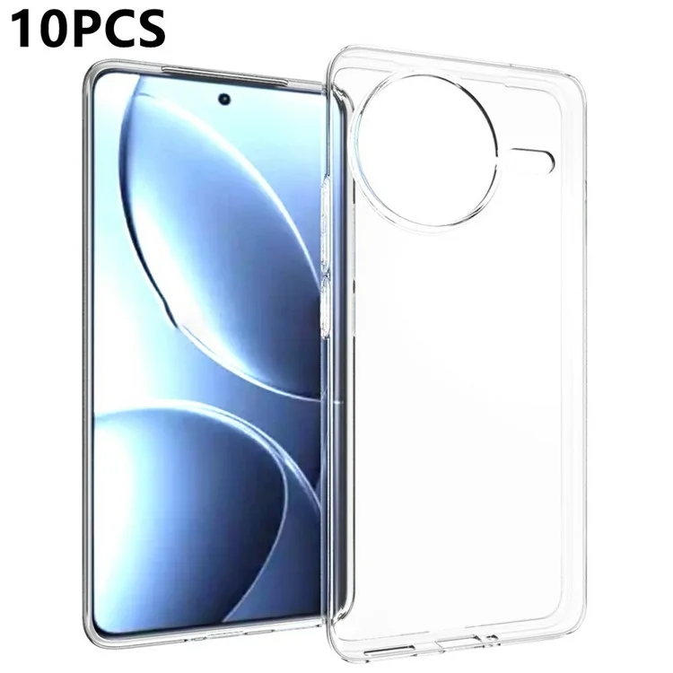 10 штук / Упаковка для чехла Xiaomi Redmi K80 5G Водонепроницаемый TPU защитный прозрачный чехол для телефона