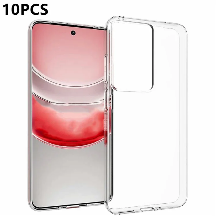 10 штук / упаковка для Realme 14x 5G / Realme V60 Pro, чехол с защитным покрытием из прозрачного ТПУ без водяных знаков