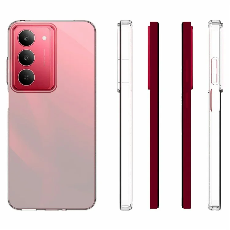 10 штук / упаковка для Realme 14x 5G / Realme V60 Pro, чехол с защитным покрытием из прозрачного ТПУ без водяных знаков