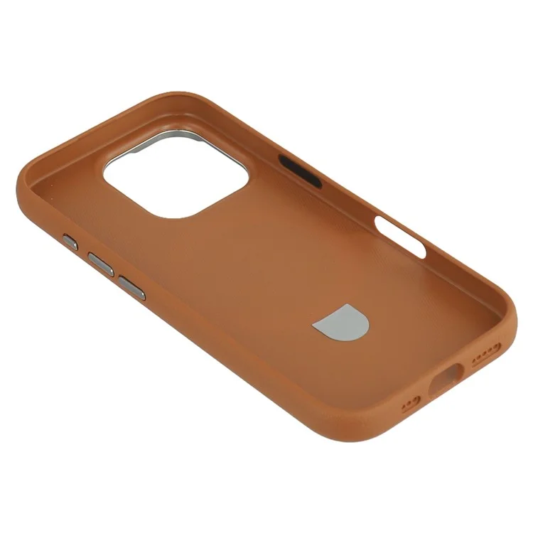 X-LEVEL For iPhone 16 Pro Magnetic Case Kickstand PC + PU Phone Back Cover - Brown