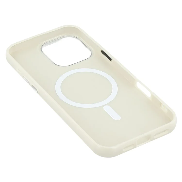 For iPhone 16 Pro Max Case Compatible with MagSafe Glitter Design IMD TPU + PC Phone Back Cover - Grey