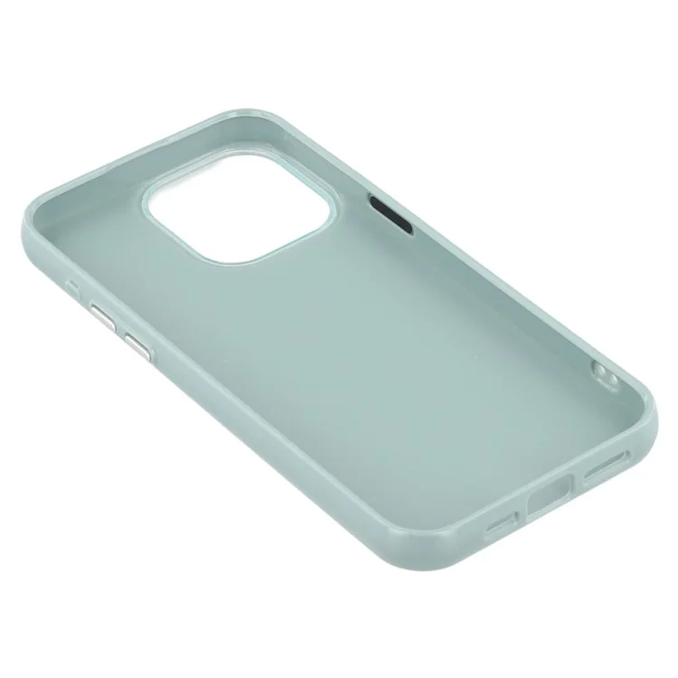 Étui pour iPhone 15 Pro Max avec design pailleté IMD TPU + Coque arrière PC - Vert