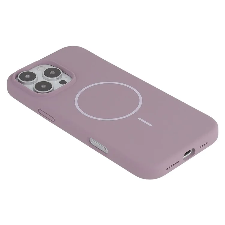 Capa para iPhone 16 Pro Max da X-LEVEL compatível com MagSafe, capa de silicone líquido para o corpo do telefone - Roxo