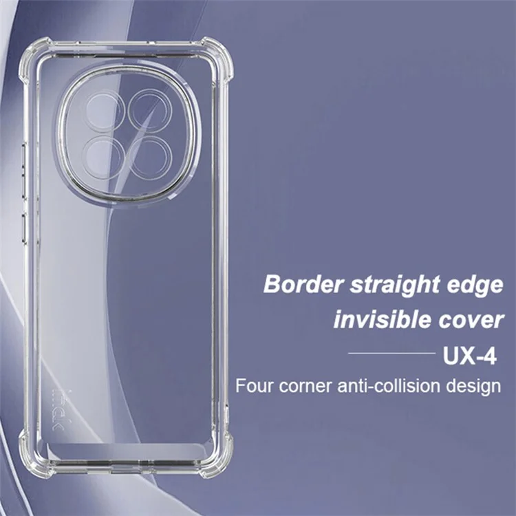 Чехол IMAK UX-4 Series для Oppo A5 Pro 5G, прямоугольная рамка, защита от ударов в четырех углах, прозрачный ТПУ-чехол