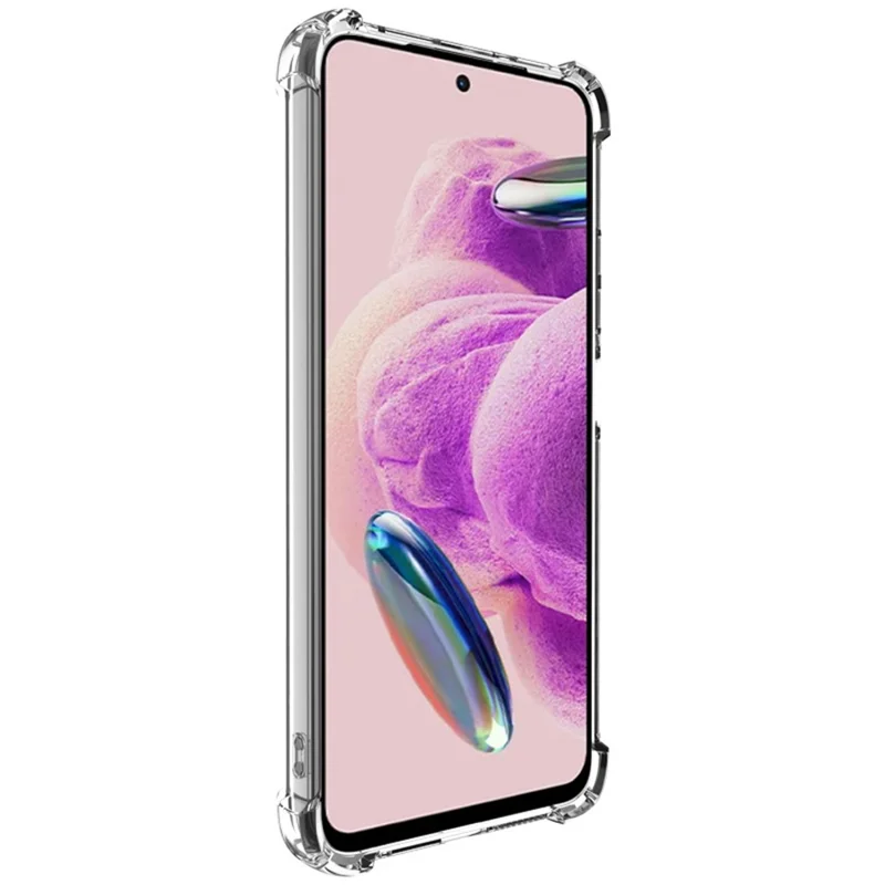 Custodia IMAK UX-4 Series per Xiaomi Redmi Note 12S 4G, con cornice diritta e protezione degli angoli, cover in TPU trasparente antiurto.