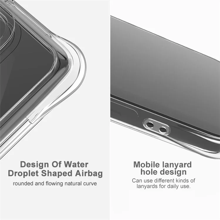 Coque de téléphone IMAK pour Xiaomi Poco M7 Pro 5G en TPU avec protection antichoc Airbag - Transparent