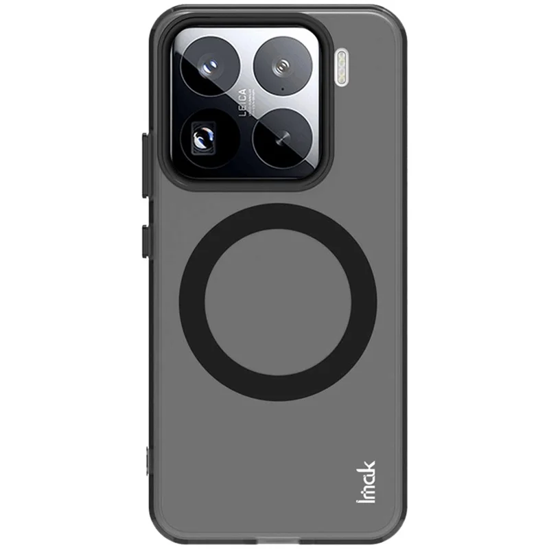 IMAK For Xiaomi 15 Pro Magnetic Case Candy Color Anti Drop TPU + PET Back Cover - Black