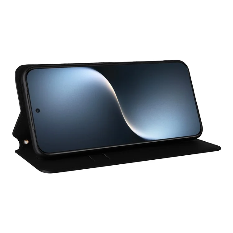 Capa de telefone de couro com impressão de rombo For Honor Magic7 5G Wallet Case - Preta