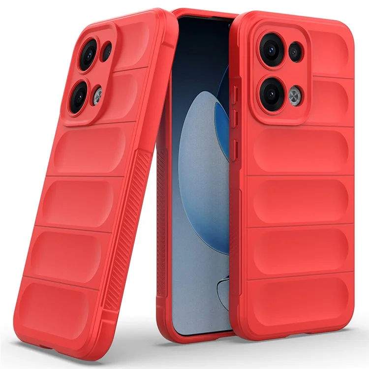 Custodia per Oppo Reno13 5G (versione globale) - Antiurto, morbida in TPU, cover posteriore robusta - Rosso