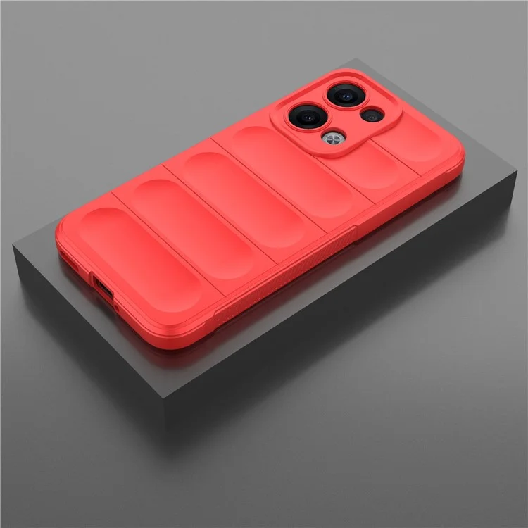Custodia per Oppo Reno13 5G (versione globale) - Antiurto, morbida in TPU, cover posteriore robusta - Rosso