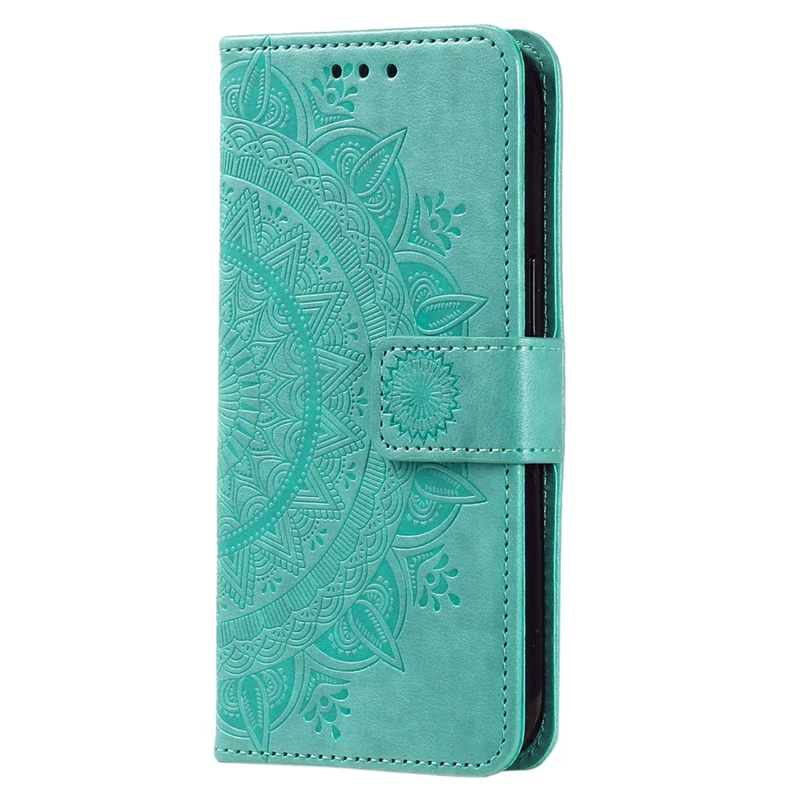 Stand Case for Xiaomi Redmi Note Note 14 Pro+ 5G / 14 Pro 5G / Poco X7 5G Imprinted Totem PU Leather Wallet Phone Cover - Green