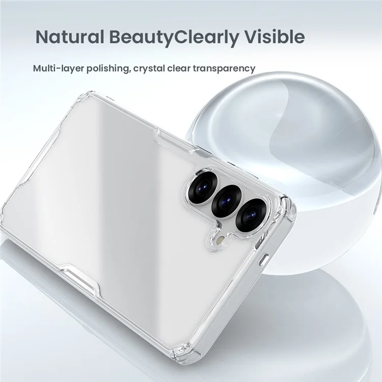 Funda NILLKIN Pro Series para Samsung Galaxy S25, de TPU y PC, transparente.