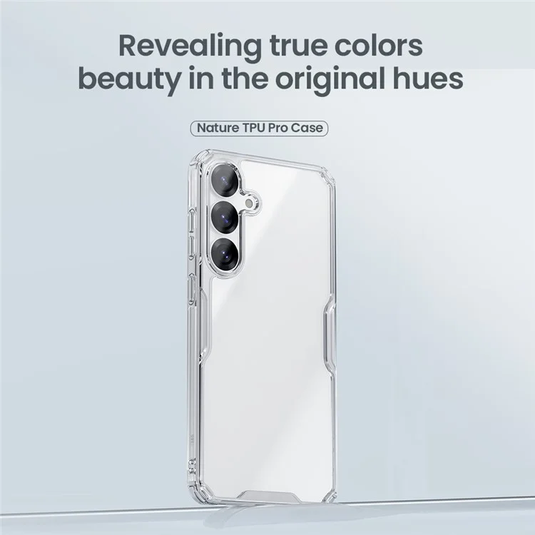 Funda para Samsung Galaxy S25+ de la serie Pro de NILLKIN, de TPU y PC, transparente.