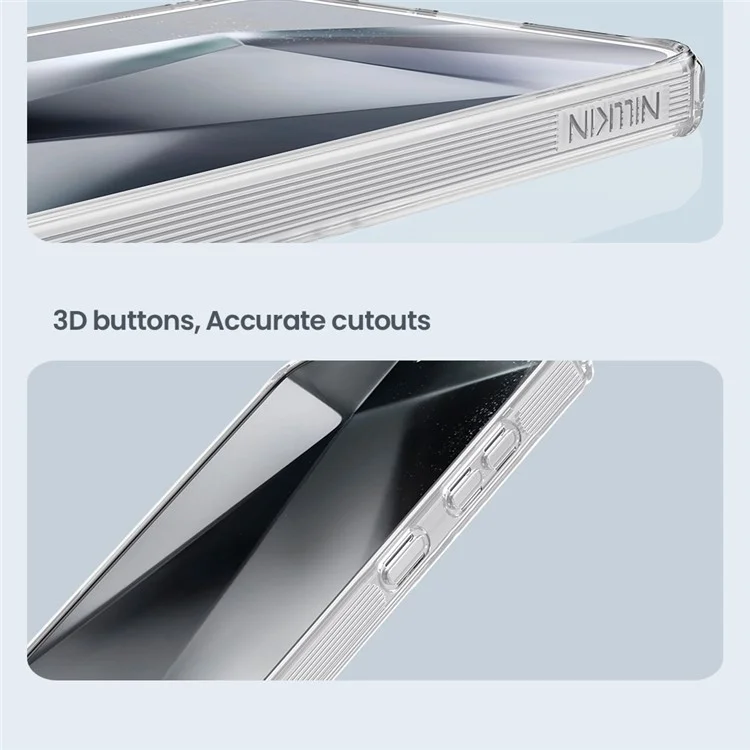Чехол NILLKIN Pro Series для Samsung Galaxy S25+ совместимый с MagSafe, из ТПУ и ПК, прозрачный.