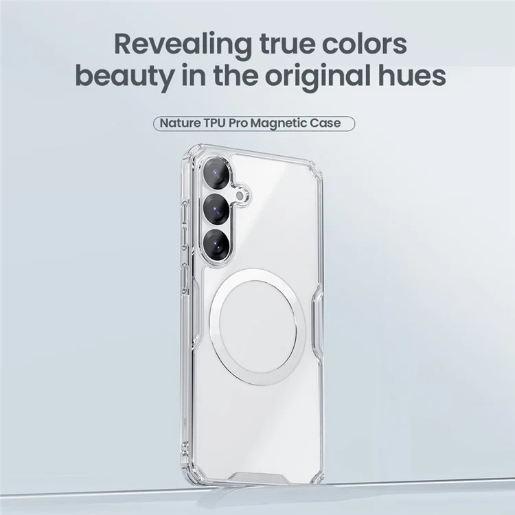 Чехол NILLKIN Pro Series для Samsung Galaxy S25+ совместимый с MagSafe, из ТПУ и ПК, прозрачный.
