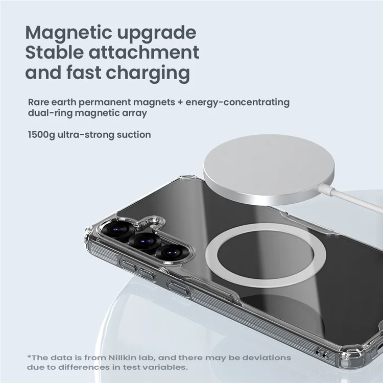 Чехол NILLKIN Pro Series для Samsung Galaxy S25+ совместимый с MagSafe, из ТПУ и ПК, прозрачный.