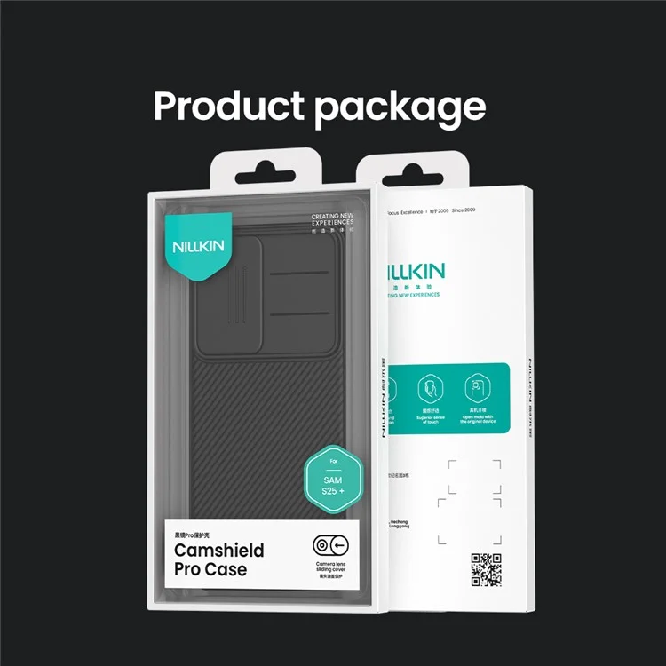 ЧЕХОЛ NILLKIN CAMSHIELD PRO SERIES ДЛЯ SAMSUNG GALAXY S25, ПЛАСТИКОВЫЙ + ТПУ, СЪЕМНАЯ КРЫШКА КАМЕРЫ - ЧЕРНЫЙ
