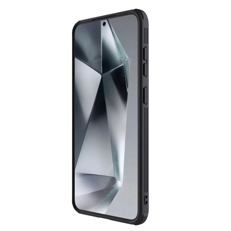 ЧЕХОЛ NILLKIN CAMSHIELD PRO SERIES ДЛЯ SAMSUNG GALAXY S25, ПЛАСТИКОВЫЙ + ТПУ, СЪЕМНАЯ КРЫШКА КАМЕРЫ - ЧЕРНЫЙ