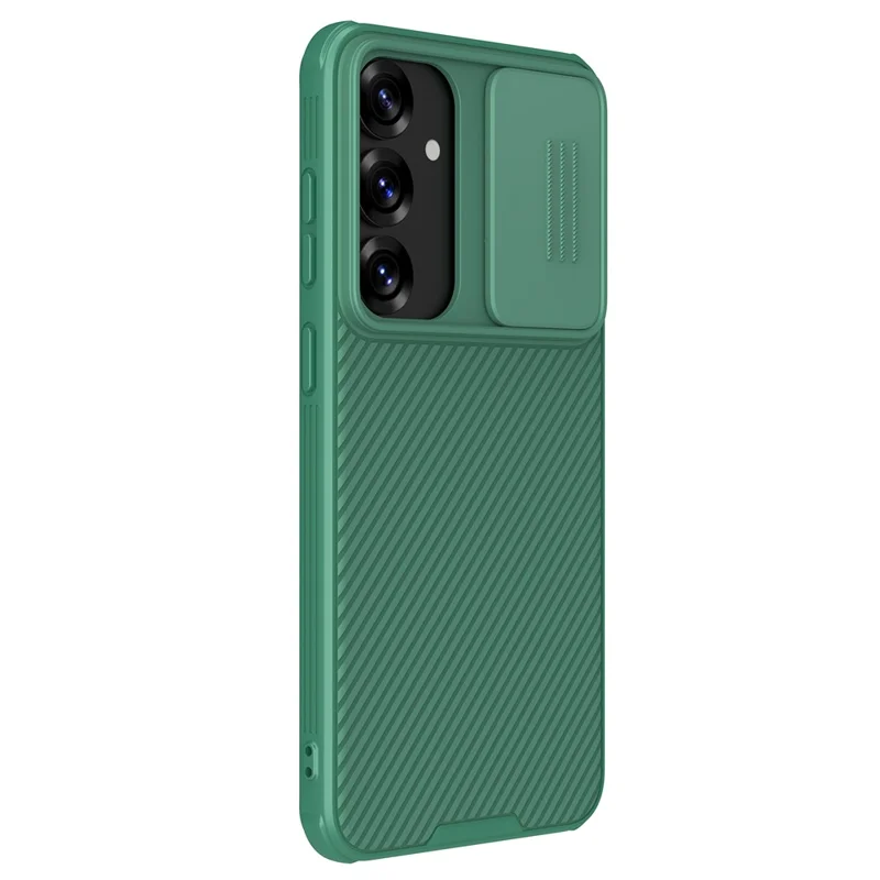 NILLKIN Camshield Pro Series for Samsung Galaxy S25+ Case PC + TPU Slide Camera Lid Phone Cover - Green