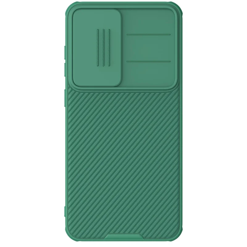 NILLKIN Camshield Pro Series for Samsung Galaxy S25+ Case PC + TPU Slide Camera Lid Phone Cover - Green