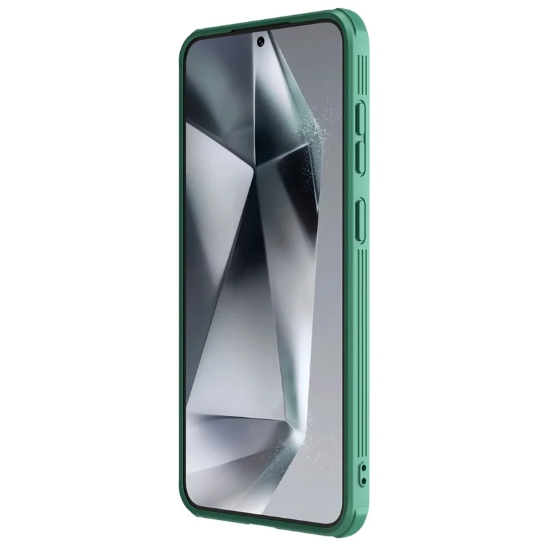 NILLKIN Camshield Pro Series for Samsung Galaxy S25+ Case PC + TPU Slide Camera Lid Phone Cover - Green