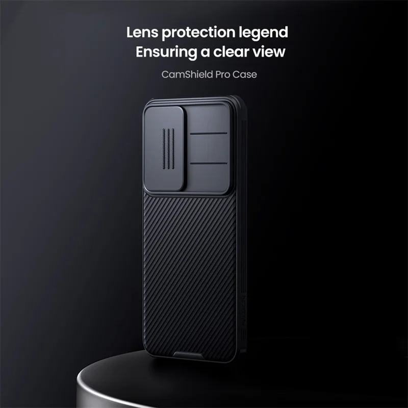 NILLKIN Camshield Pro Series for Samsung Galaxy S25+ Case PC + TPU Slide Camera Lid Phone Cover - Green