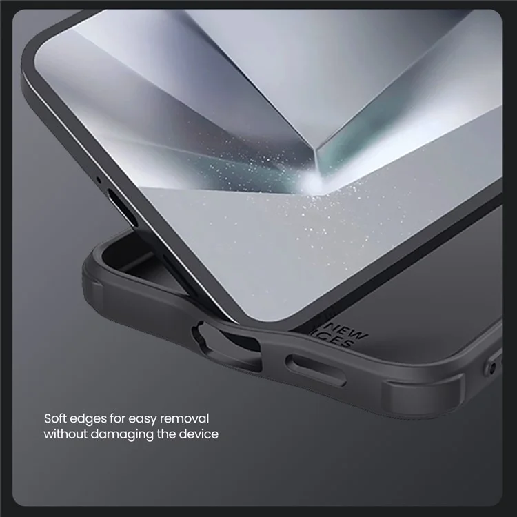 NILLKIN Camshield Pro para Capa Samsung Galaxy S25+ Compatível com MagSafe TPU + Capa de Telefone PC com Slider de Câmera - Preto