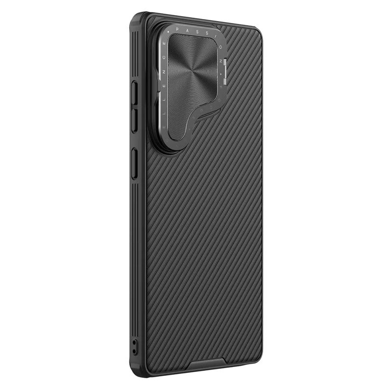 NILLKIN Camshield Prop Magnetic Series for Samsung Galaxy S25 Ultra Case Compatible with MagSafe PC + TPU Phone Cover with Camera Cover - Black