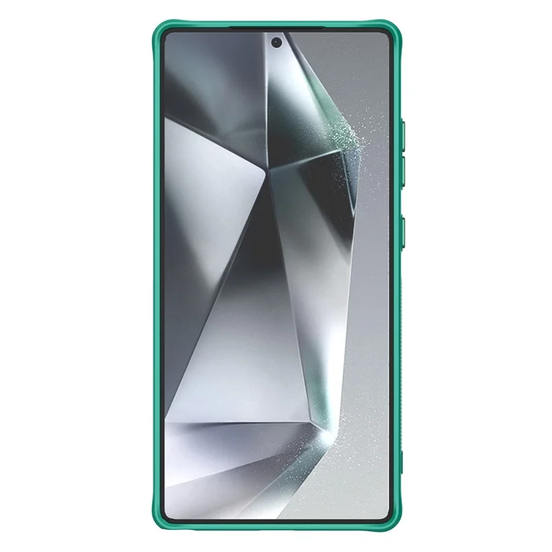 NILLKIN Iceblade Prop Per Samsung Galaxy S25 Ultra Case Compatibile con MagSafe Lens Frame Supporto PC + Custodia per telefono TPU - Verde