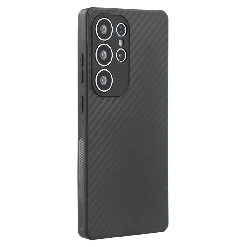 For Samsung Galaxy S25 Ultra Case Flexible TPU Carbon Fiber Texture Shockproof Phone Cover