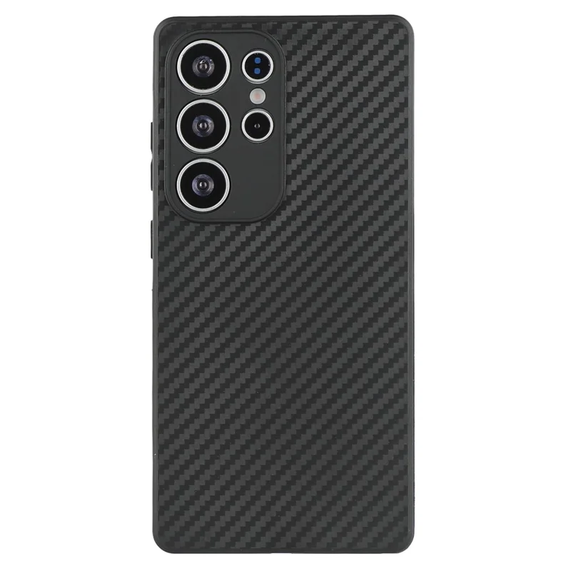 For Samsung Galaxy S25 Ultra Case Flexible TPU Carbon Fiber Texture Shockproof Phone Cover