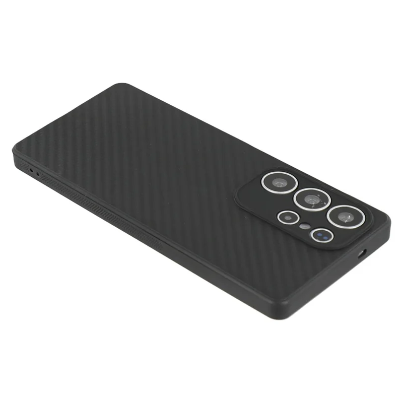 For Samsung Galaxy S25 Ultra Case Flexible TPU Carbon Fiber Texture Shockproof Phone Cover
