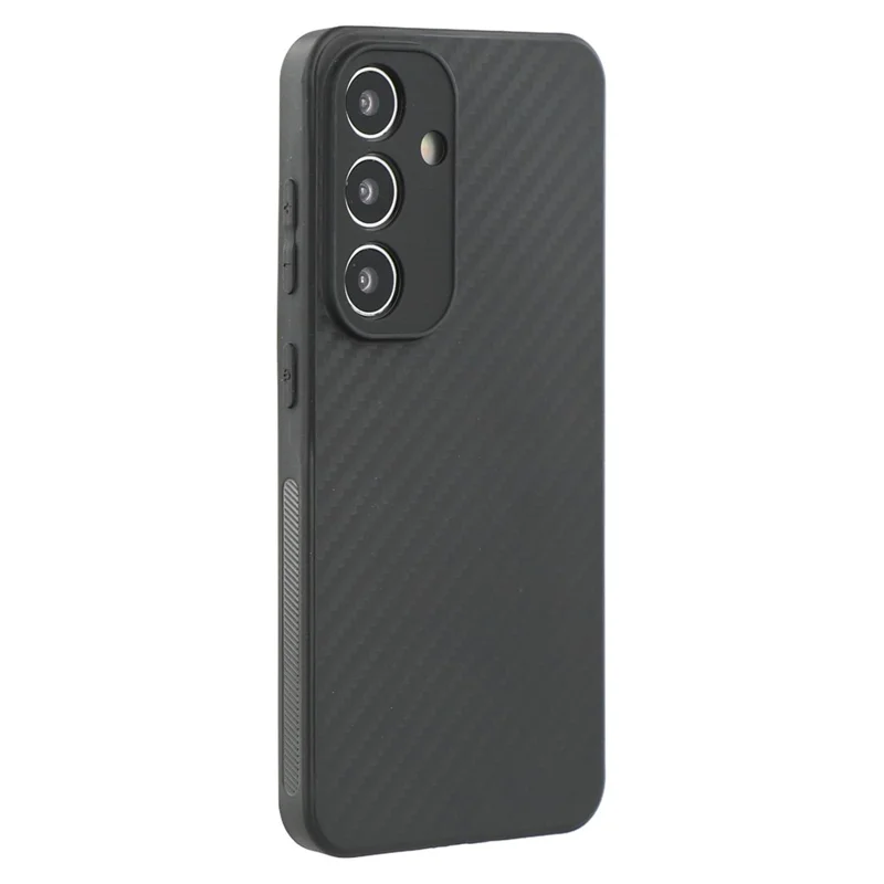 For Samsung Galaxy S25+ Case Flexible TPU Carbon Fiber Texture Shockproof Phone Cover